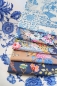 Preview: Tilda Patchwork Stoff Baumwolle - Chic Escape Flowervase Navy Blue